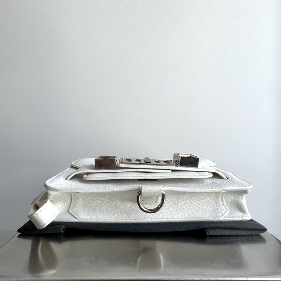 COPY - PROENZA SCHOULER white grainy calf skin Italian leather PS11 Wristlet cl… - Picture 6 of 13